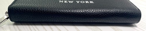 Kate Spade geprägtes Leder schwarz Continental große Geldbörse K4708 Neu mit Etikett - Bild 4 von 8