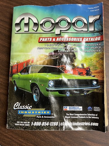 MOPAR PARTS ACCESSORIES CATALOG 2018:1960-76 A,B & E BODY M219D