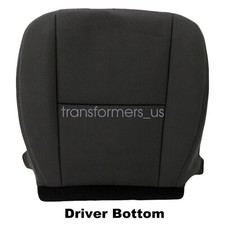 For 2007-2014 Chevy Silverado Front Bottom Cloth Seat Cover Foam Cushion Black