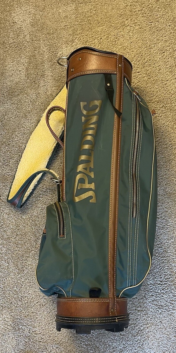 Vintage Spalding Golf Bag, Green, Brown And White Sherpa | eBay