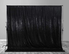 Black sequin backdrop for photos