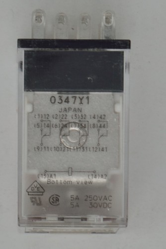 Omron MY4-AC220/240(S) 4PDT 240VAC Spule Square Base Steckrelais 14 Pin 3A 1YDD4 - Bild 2 von 6