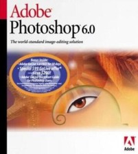 PhotoShop 6.0 Upgrade PC CD photo picture image editing tools web print tools