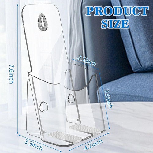 10 Pack Acrylic Brochure Holder,4 X 7.9 Inches Plastic Flyer Display Stand,Clear - Picture 2 of 4
