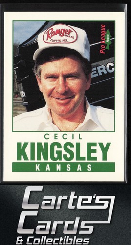 Cecil Kingsley 1992-93 Pro League Bass #60 Kansas Fishing - Imagen 1 de 2