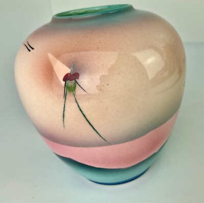 Judith Stiles Signed Handcrafted Pottery Vase 1980's