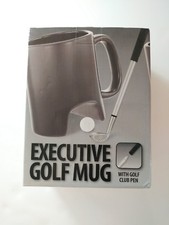 Golf Coffee Mug Set 3 Piece Great Gift Executive Tabletop