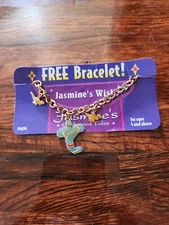 Disney Jasmine's Wish Charm Bracelet Enamel Enchanted Tales Childrens Jewelry