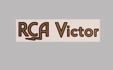 RCA Victor Radio Logo Water Slide Decal Sticker - Old Antique Vintage Tube Radio