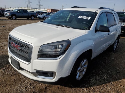 07-17 GMC ACADIA LH Driver Sun Visor VIN J 11th Digit Limited Illuminated - Picture 5 of 13