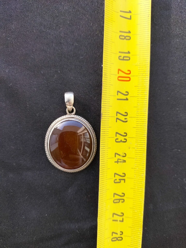 Ciondolo vintage Argento E Ambra - Immagine 2 di 4