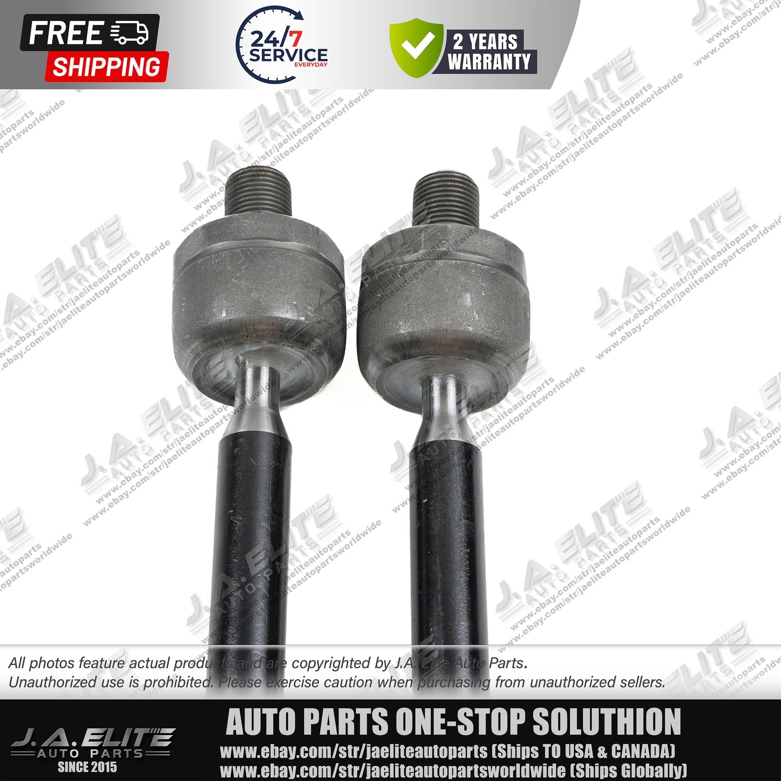 2pcs Inner Tie Rod Ball Joint fit Rolls-Royce Cullinan 32106877361 32106877362