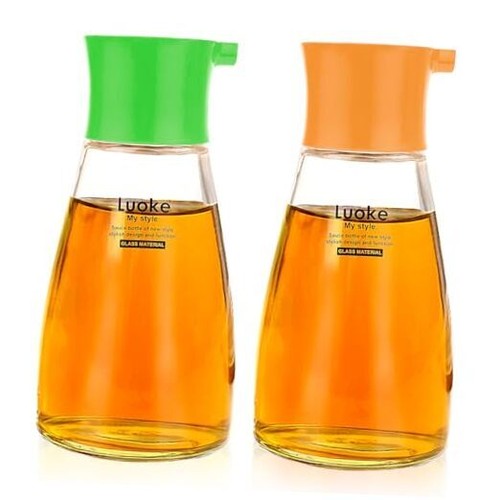 2Pcs Soy Sauce Container Dispenser Leakproof Vinegar Dispenser Glass Color 3