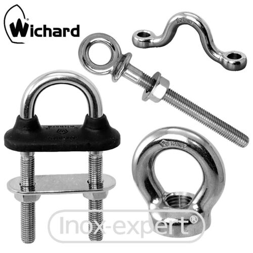 Wichard® Lush Eye Stainless Steel A4 Forged Eye Screw U-Bolt Eye MP Eyelet Underwrap - Picture 1 of 5