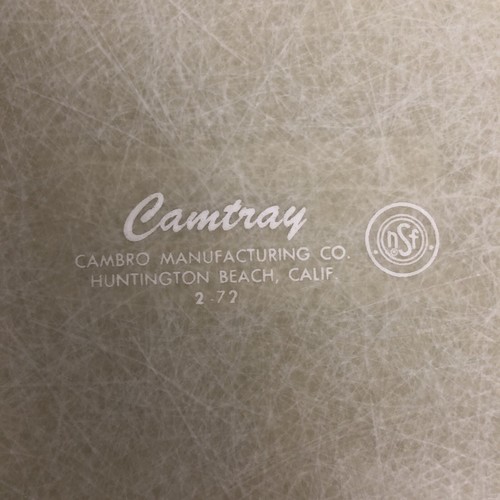 "Bandeja de restaurante vintage Camtray Cambro años 70 FostersWest Calif 20 1/4"" x 15""" - Imagen 8 de 8