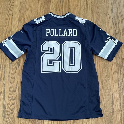Nike On-Field Tony Pollard #20 Dallas Cowboys Navy Blue Away Jersey Sz Medium - Picture 7 of 9