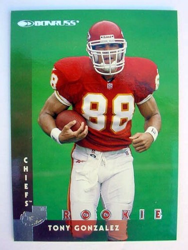 1997 Donruss Preferred Leaf Playoff Tony Gonzalez 9 Card Lot RC Rookie HOF Chief - Picture 8 of 12