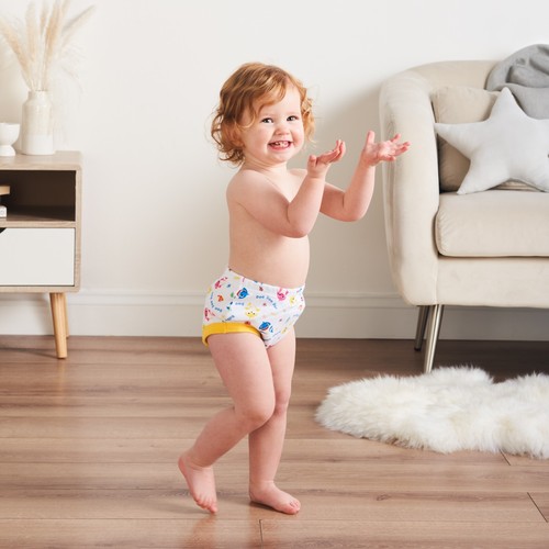 Reusable Toilet Training Pants, Baby Toddler Waterproof Cotton Nappy (3-Pack) - Picture 3 of 5