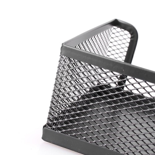 Desk Organizer Mesh Style Desktop Office Pen Pencil Holder Storage Metal Black - Picture 10 of 10