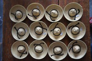 Lot-of-12-Doll-Sized-STRAW-HAT-SOMBRERO-Made-in-Mexico-BOTTLE-TOPPER-Cinco-Mayo