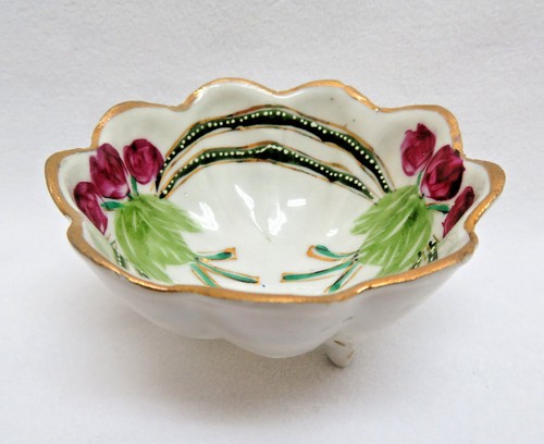 Porcelain Salt Cellar w/ Cherries - Picture 2 of 5