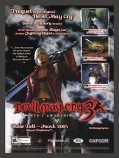 Devil May Cry 3 Sony Playstation 2 PS2 2005 DMC Promotional Ad Art Print Poster