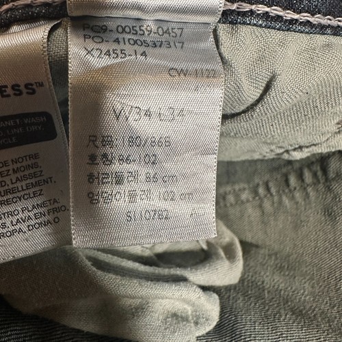 Levis 559 Relaxed Straight Leg Jeans Mens 34x34 Dark Blue Denim - Picture 11 of 12