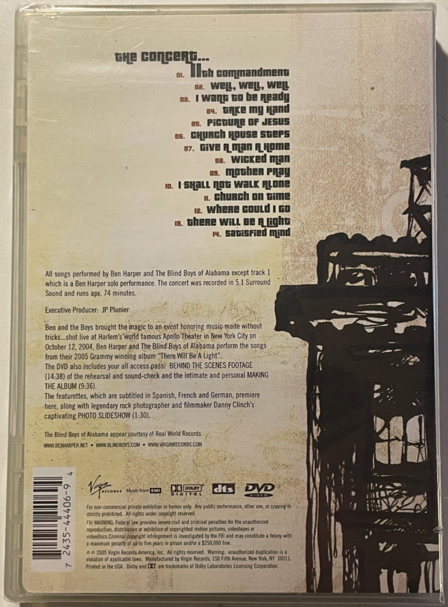 BRAND NEW SEALED Ben Harper & The Blind Boys of Alabama Live at