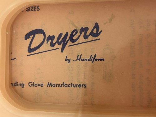 Vintage Handi Form Glove Dryers 2 Pair Pink Plastic with Original Box Retro - Picture 9 of 20
