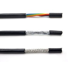 Screened Shielded Cable UL2464 24AWG 2/3/4/5/6/8/10/12Core Wire Black Any Length