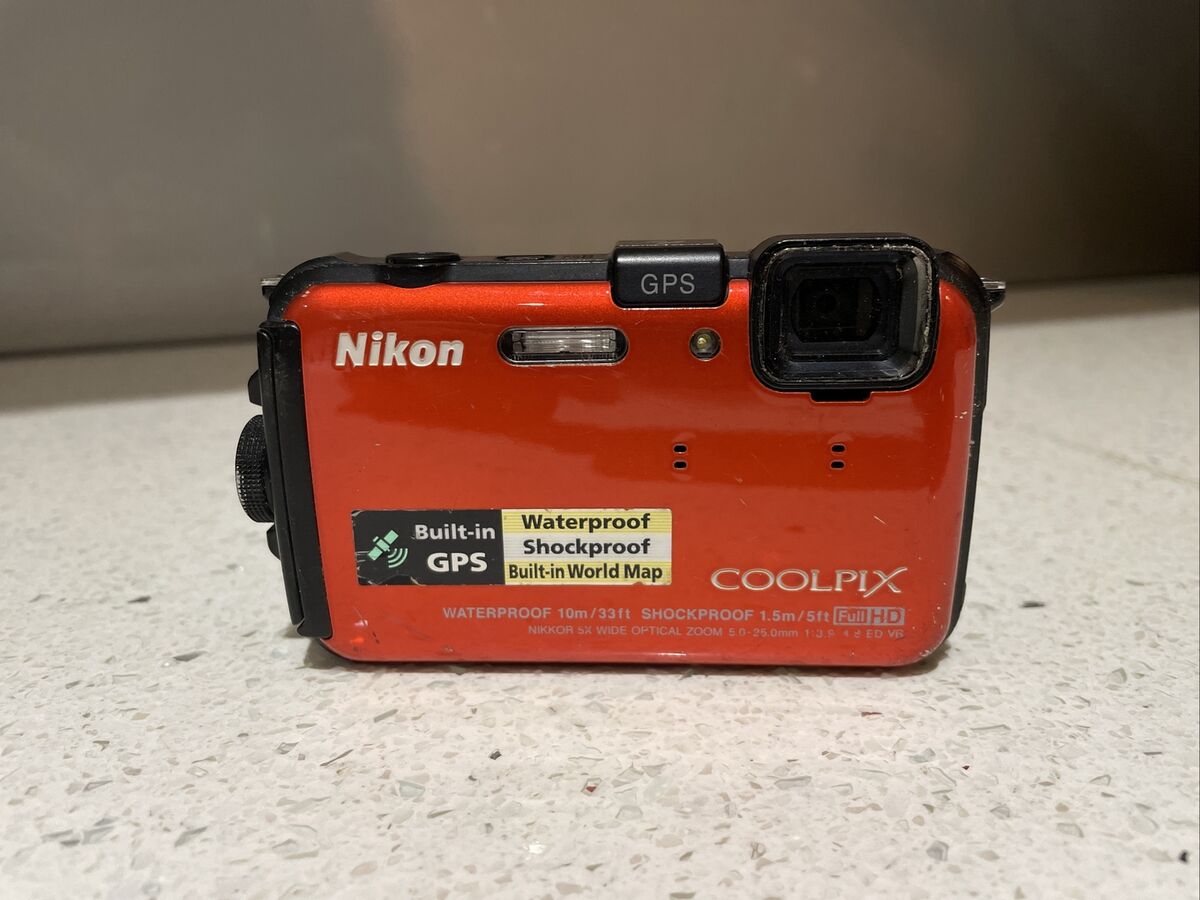 Nikon COOLPIX AW100 Waterproof 16MP Camera, Blue, WiFi, GPS Nikon COOLPIX AW100 Waterproof 16MP Camera, Blue, WiFi, GPS