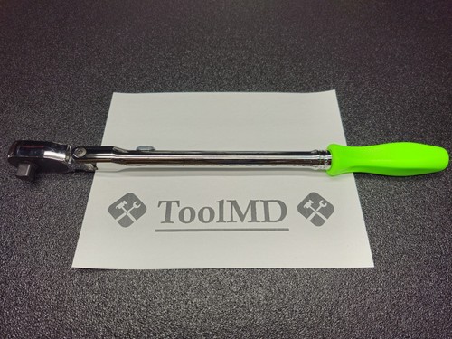 Snap-on Tools USA NEW 1/2" Drive GREEN Locking Flex-Head Ratchet SHXD80B - Bild 14 von 17