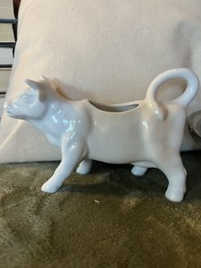 White Ceramic Cow Creamer