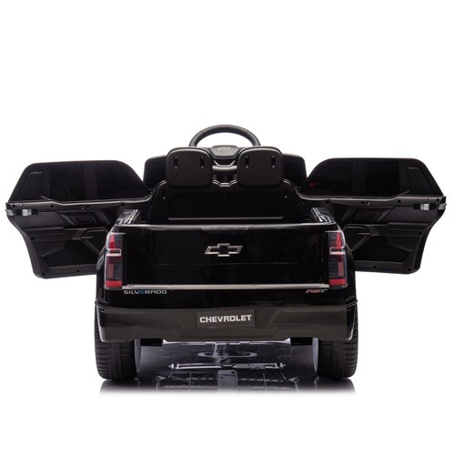 12V Kids Ride on Truck Licensed Chevrolet Silverado Electric Car Toy with Remote - Picture 17 of 69