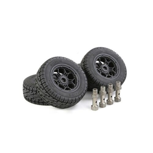 4x Neumáticos dobles actualizables resistentes a la carretera neumáticos y embrague para 1/5 Rovan LOSI LT - Imagen 8 de 11
