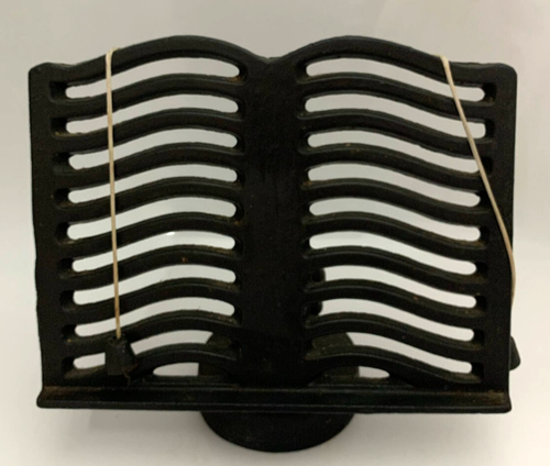 Vintage Victor England Gusseisen verstellbar Rezept Kochbuchständer schwarz gebraucht - Bild 7 von 7