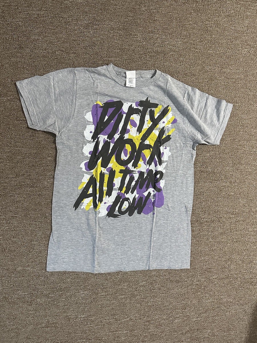 Vintage Y2K All Time Low Dirty Work Heather Gray Shirt Medium 2011