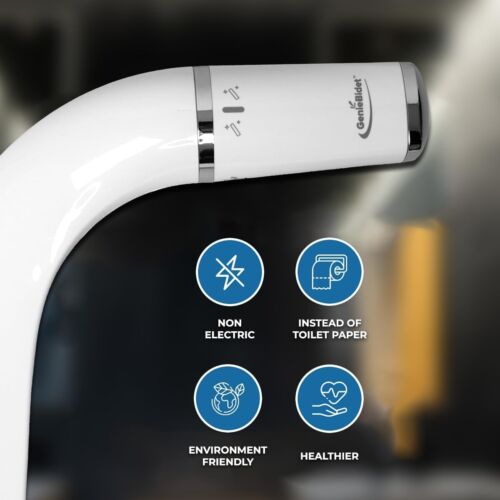 Self-Cleaning Left-Handed Bidet Attachment with Eco-Friendly Design for Toilets - Picture 8 of 9