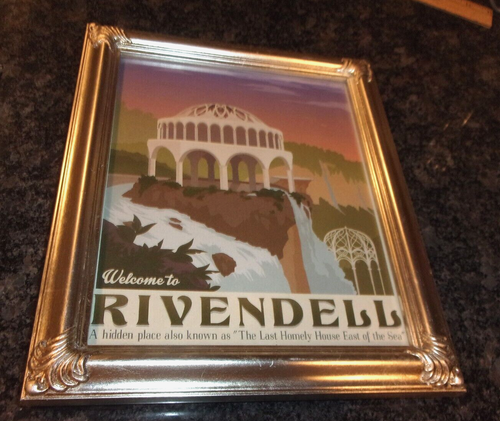 LORD OF THE RINGS - RIVENDELL - FRAMED PRINT - 12" x 10"
