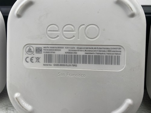 Eero Pro 2nd Generation AC Tri-Band Mesh WiFi Router B010001 (Lot of 3) - 第 11/14 張圖片
