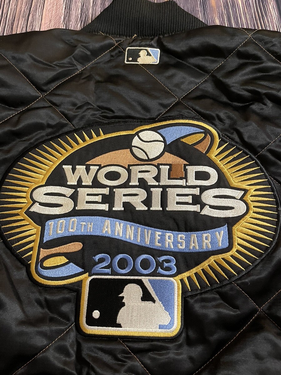 激レア！2003ワールドシリーズ100th記念ジャケット L Majestic製 新品 Majestic 2003 World Series 100 Anniversary Jacket Size Large