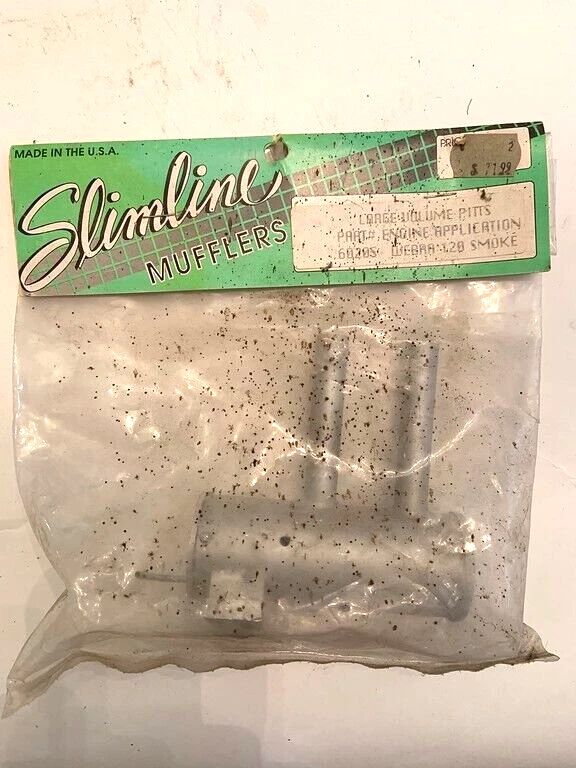 SLIMLINE large volume Pitts  Muffler -NEW 6020s webra 120 smoke - Image 2 of 4