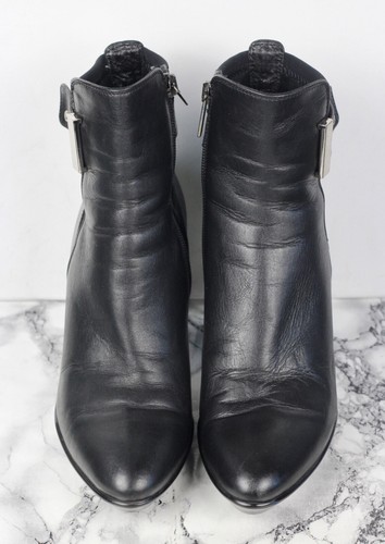 Aquatalia Russell & Bromley Fab Dry Black Leather Boots Size UK 5.5 / EU 38.5 - Picture 3 of 12