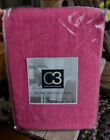 Brand New PINE CONE HILL Stone Washed Linen Bed Skirt Fuschia Pink TWIN Size