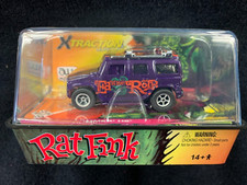 AUTOWORLD XTRACTION LAVENDER ED ROTH FORD HUMMER RAT FINK HO SLOT CAR 2012 RELEA
