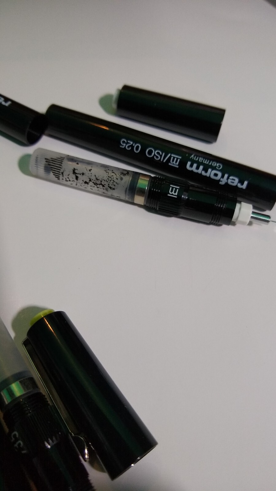 Vtg Reform Drawing Pens & Tusche Ink Set Germany joint holder compass