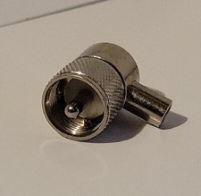 UHF Male PL259 Plug Right Angle RF connector Clamp for LMR195 RG58 RG400 READ 