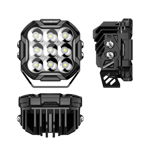 AUXBEAM 5" LED Barra Luminosa da Lavoro Spot Lampada Guida Inondazione Fuoristrada Auto Camion ATV SUV - Foto 3 di 12