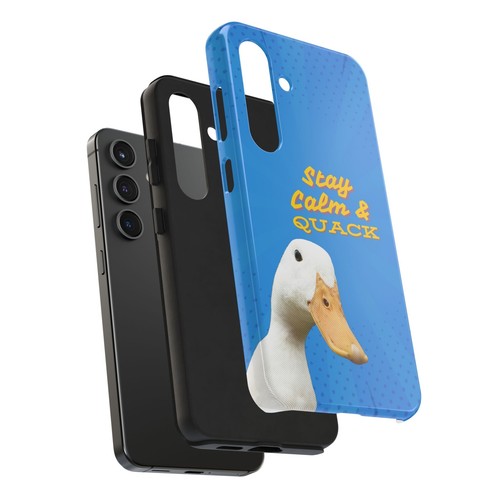 Stay Calm & Quack Duck Phone Case, Fun Duck Design, Tough Phone Cover - Picture 96 of 108
