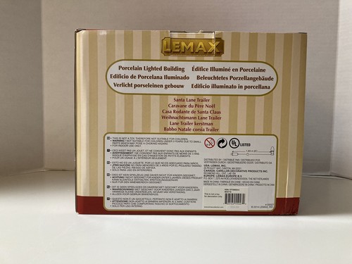 Lemax Santa Lane Trailer Porzellan beleuchtetes Gebäude 2014 Sears exklusiv in Box - Bild 3 von 24